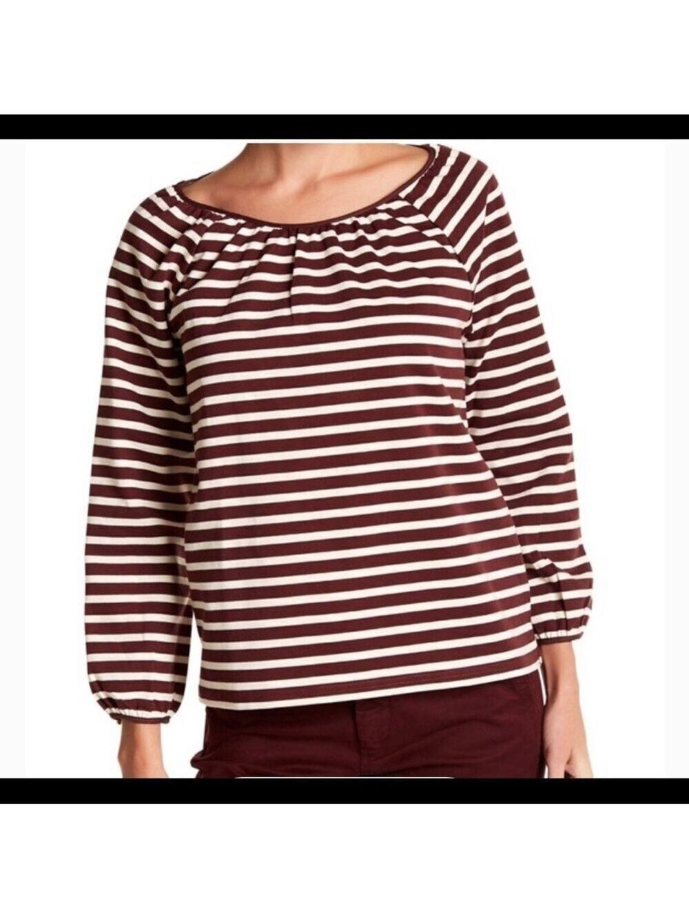 $5 SALE J Crew Structured Peasant Top Size XS